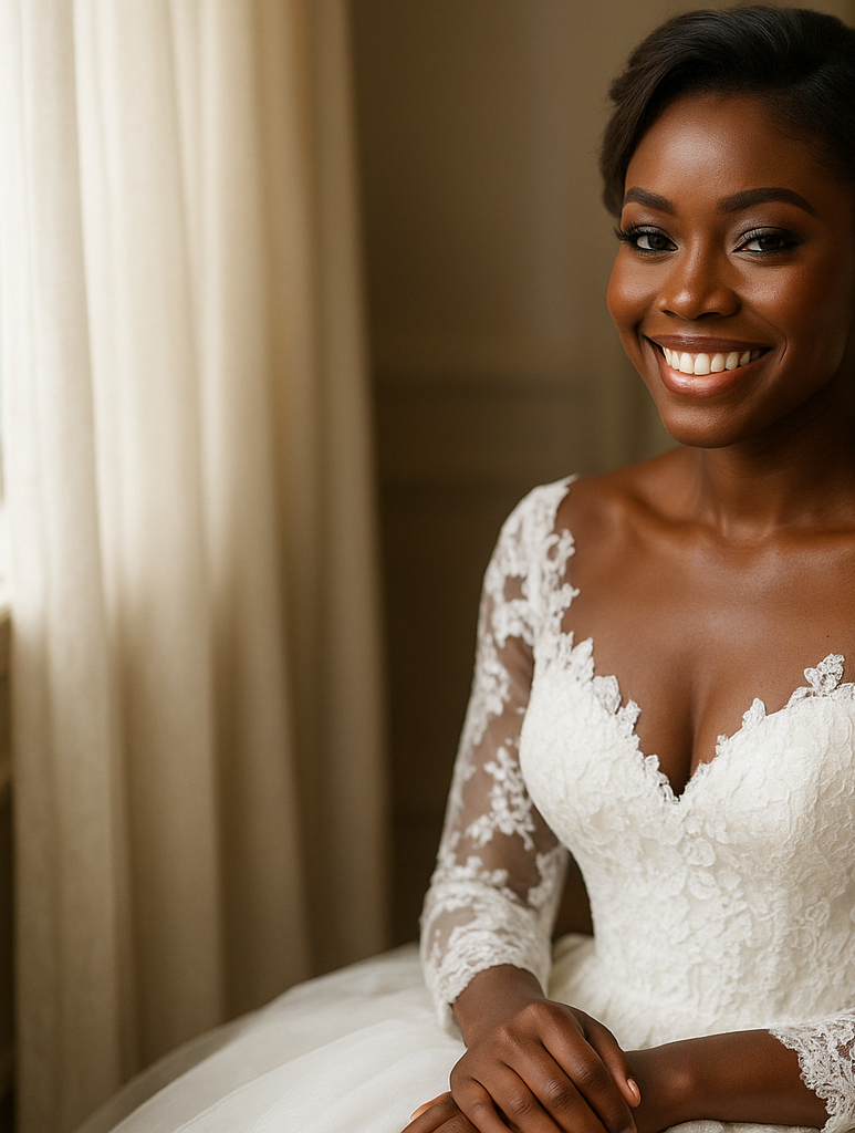 bridal client with dark tint